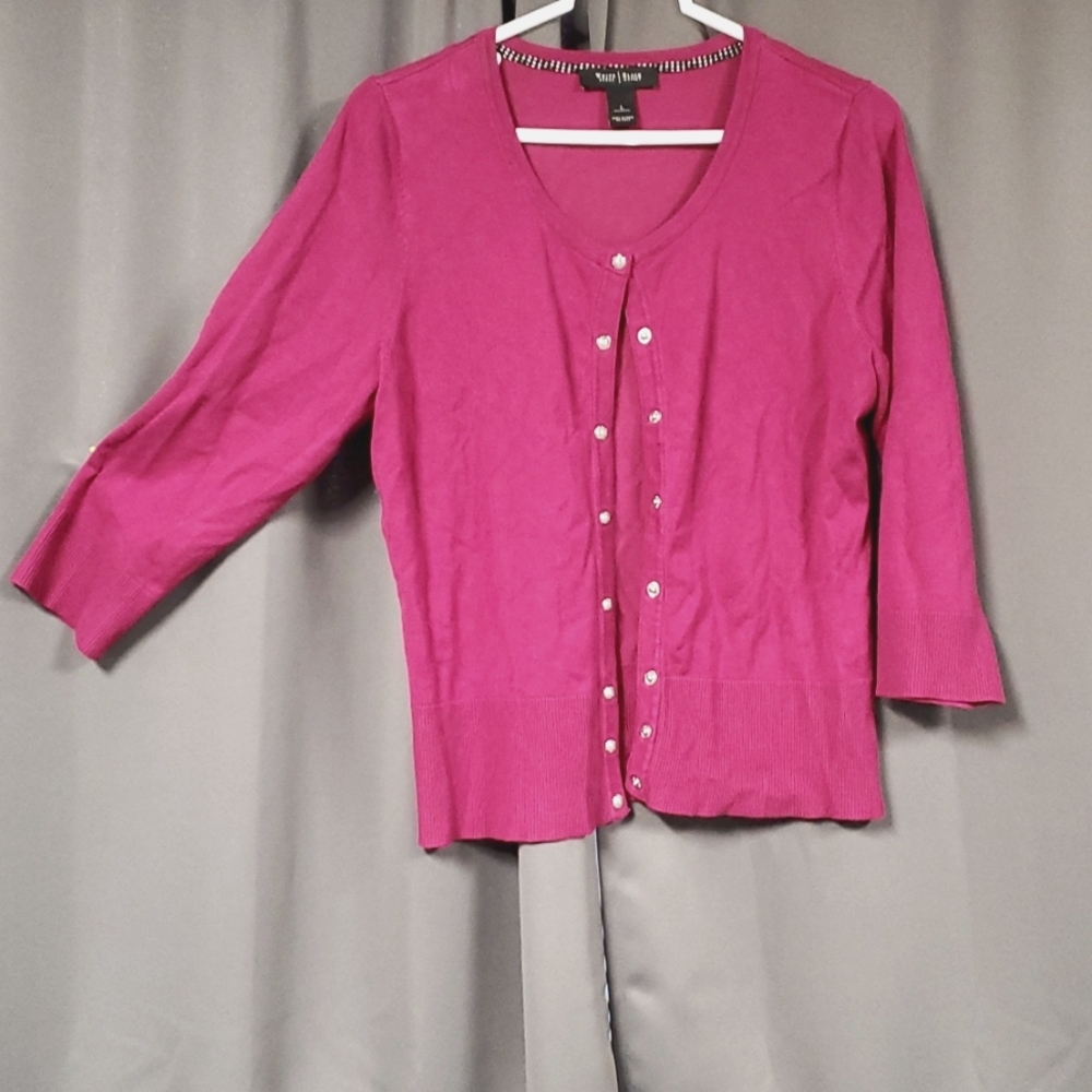 L White House Black Market Cardigan Sweater